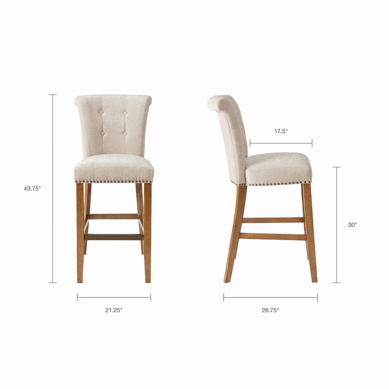 Tabouret 30 "avec repose-pieds et dossier