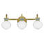 Luminaire pour salle de bain à 3 lumières avec verre opale Lucy-473489191