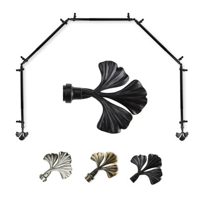 Neoma Adjustable Bay Window Single Curtain Rod