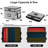 Fireproof Document Box With Lock, 2-Layer File Box Storage Organizer With 5 Tabs& Insert, Portable File Cabinet Storage Box With Handle For Hanging Letter/Legal Size Folder/Certificate, Silver Grey