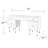 Thorton Plastic / Acrylic Writing Desk-2010300134