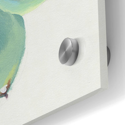 «Pastel Succulent III» par Tim O'Toole, art mural en verre acrylique