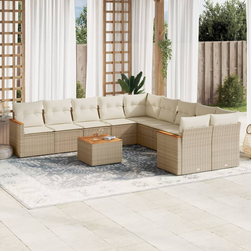 Ensemble de canapé de jardin Vidaxl