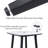 High-End Luxury Aluminum Outdoor Patio Bar Set Including 4 Swivel Bar Chairs With Sunbrella Seat Cushion & 35.4W" Square Bar Table With Umbrella Hole