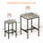 Winon Metal Wicker with Stools