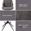 Ensemble de 2 chaises d'appoint Malika Chenille