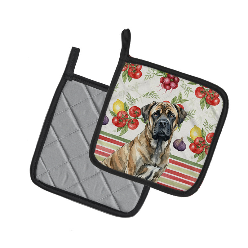 Paire de porte-casseroles Brindle Mastiff