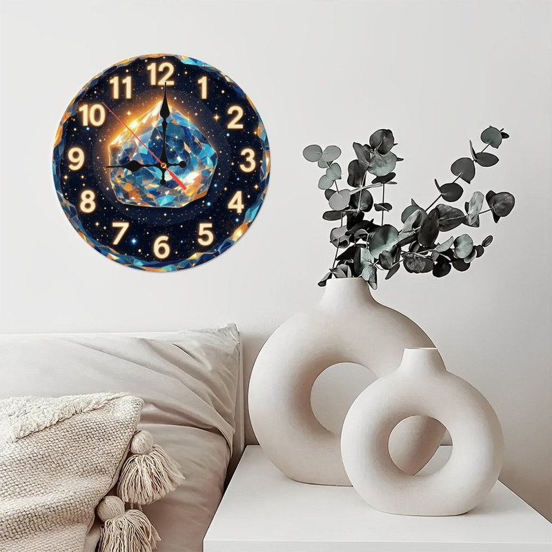 Horloge étoilée avec diamant brillant