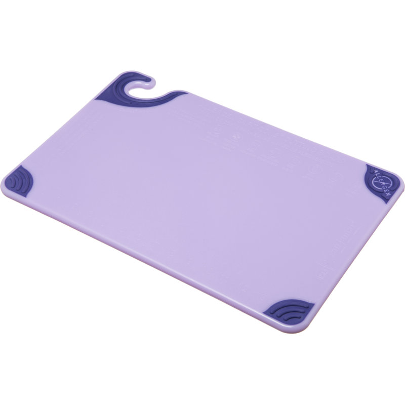 Planche à découper Saf-T-Grip, L 12 po x L 18 po, Violet