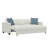 White Pop-Up Sleeper Sofa