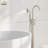 2 Handle Floor Clawfoot Tub Faucet with Diverter-61250667