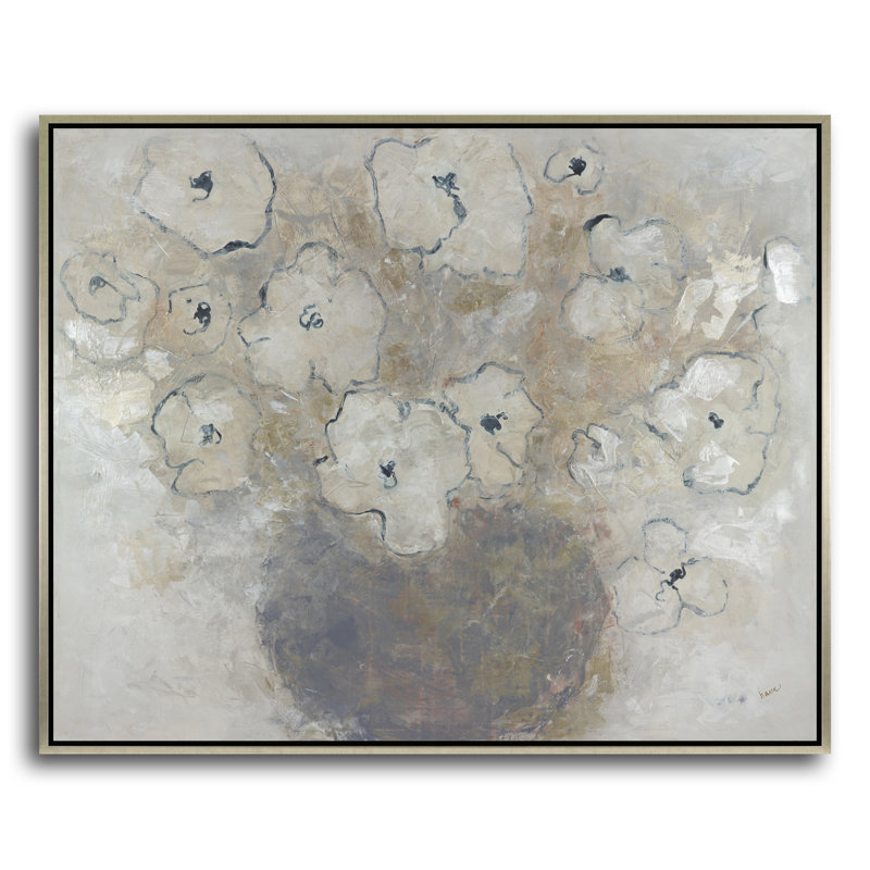 In Bloom Painting, Laguna Silver Framed