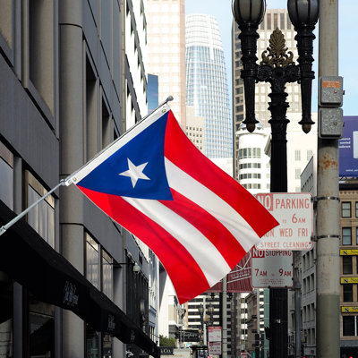 Kitiara Pr drapeau de Porto Rico 3 x 5 pi 35,43 x 59,06 pouces suspendu drapeaux de drapeau national de Porto Rico pour la décoration