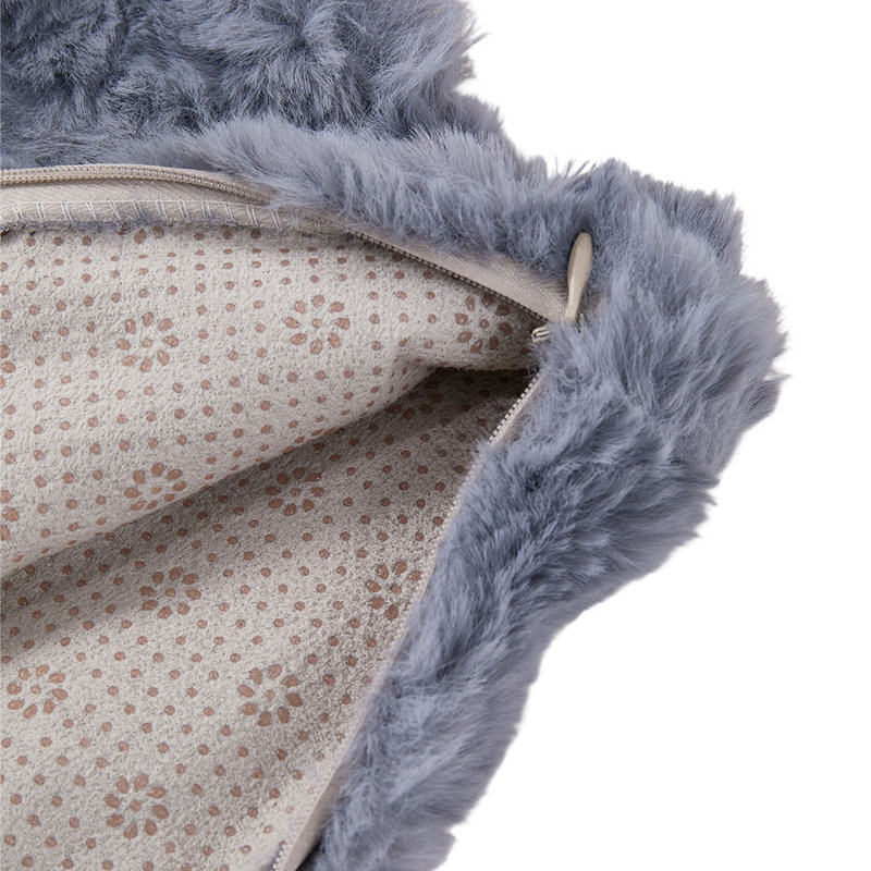 Cotton Rectangular Backrest Pillow Case, Dark Grey