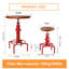 Ensemble de table de bar 3 pièces (32,3 po à 36,2 po) et 2 tabourets de bar (23,6 po à 29,5 po) pour la cuisine au pub-569680427