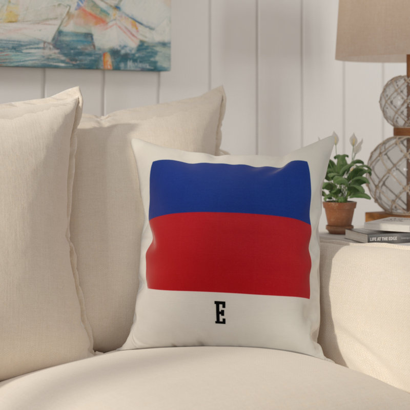 Housse et insert de coussin carré Nantucket, 20 po x 20 po