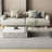 Expandable Storage Coffee Table With Transparent Glass.