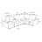 Upholstered L-Shaped Sectional Reversible-1792359698