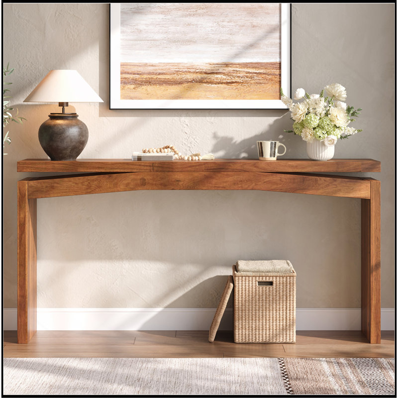 Console en bois, buffet à dossier L 62 po x H 31 po, table d'appoint pour vestibule et entrée