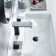 Square Widespread 2-handle Bathroom Faucet with Drain Assembly