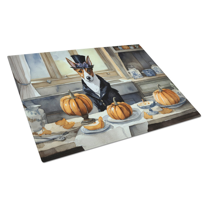 Planche à découper en verre Basenji