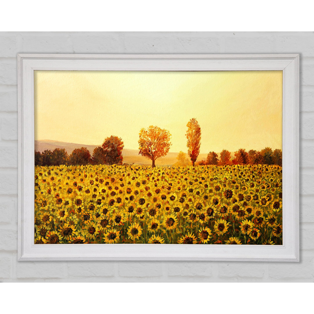 Nothing But Sunflowers - Einzelne Bilderrahmen Kunstdrucke