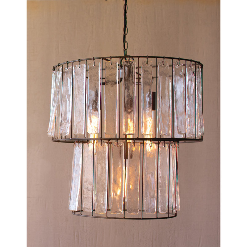 3 - Light Stainless Steel Drum Pendant