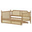 Lit de jour de style traditionnel avec lit gigogne, idéal pour les espaces compacts et les chambres d'amis-654002032