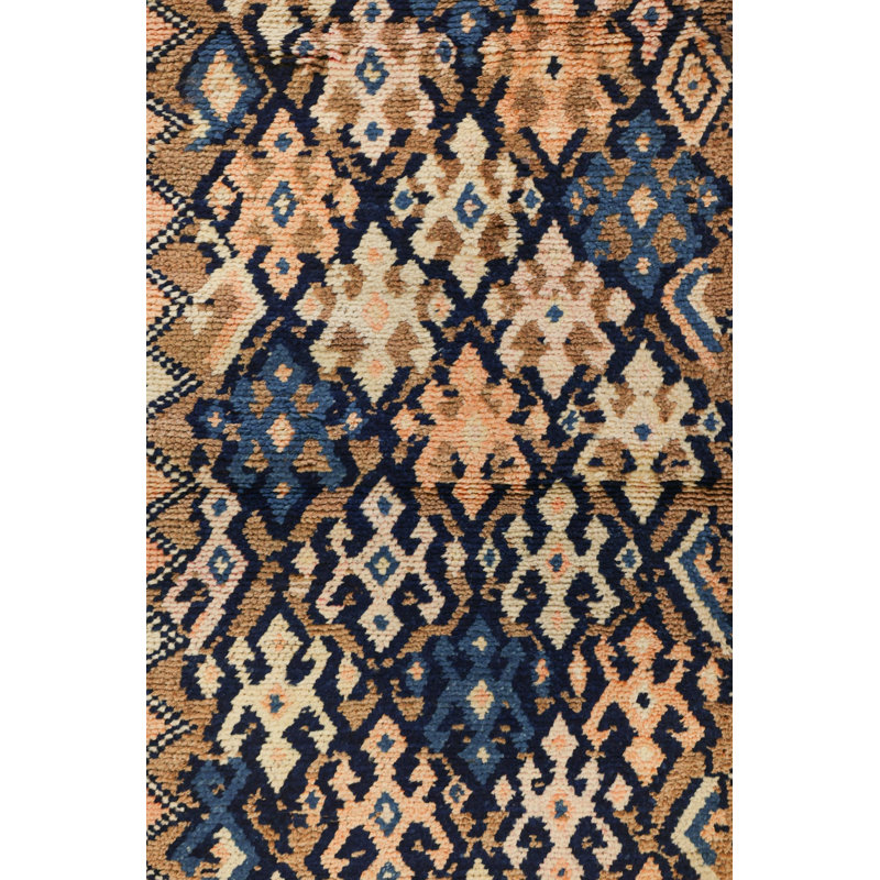Vintage Turkish Village Rugs One-of-a-Kind Runner 2'6" X 10'2" Area Rug