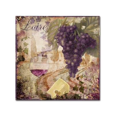 « wine country ii » par la boulangerie de couleur, reproduction d’art sur toile tendue