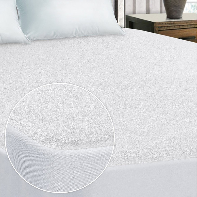 Protège-matelas imperméable en tissu éponge simple