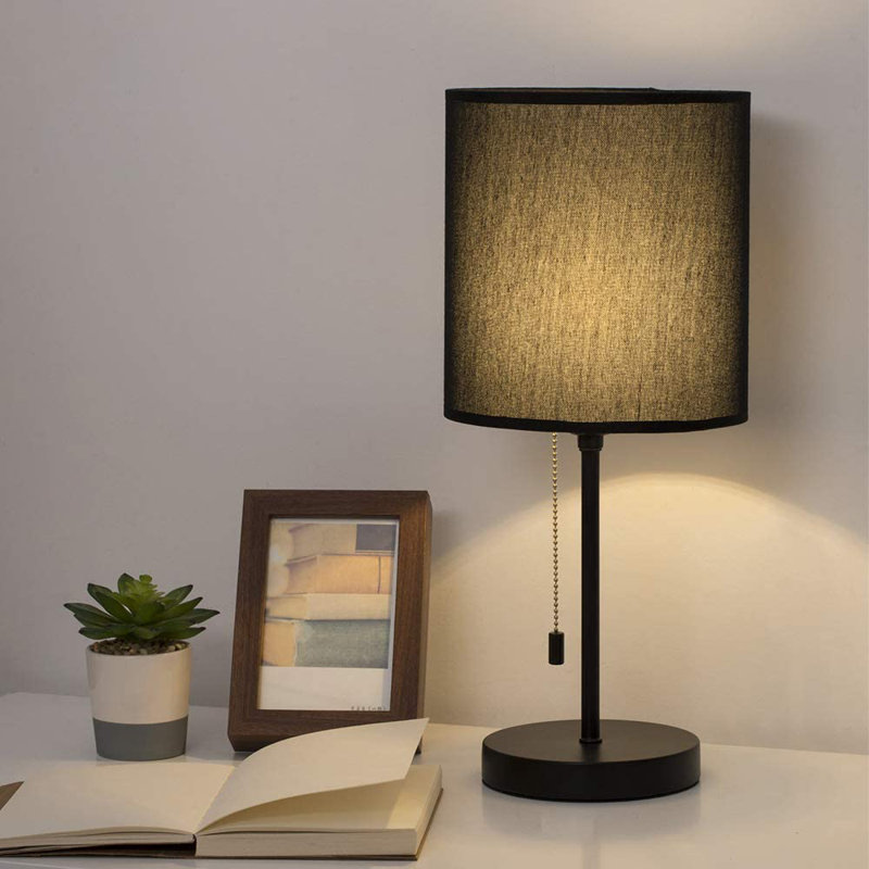 Federigo Metal Table Lamp, Black