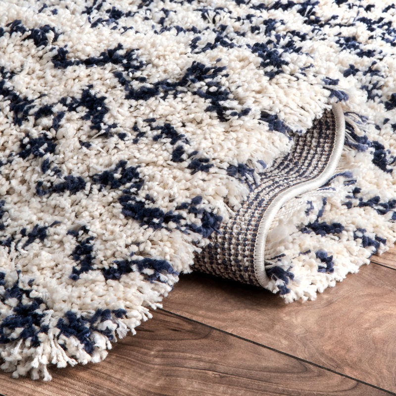 Chevron Shag Area Rug, Rectangle 152 x 244cm