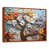 Toile avec cadre flottant brun