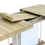 Table de salle à manger extensible de 160 à 200 cm, attrait en bois vieilli, 6 à 10 invités, chêne blanc, table de construction, saveur, sièges, structure solide