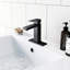 Robinet de salle de bain noir mat, acier inoxydable, poignée simple, rouille avec drain pour modernisation du lavabo moderne noir 3 et transformation-128812631