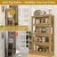 Vitrine avec portes en verre acrylique, vitrine à 4 niveaux avec éclairage à DEL pour objets de collection-667698900