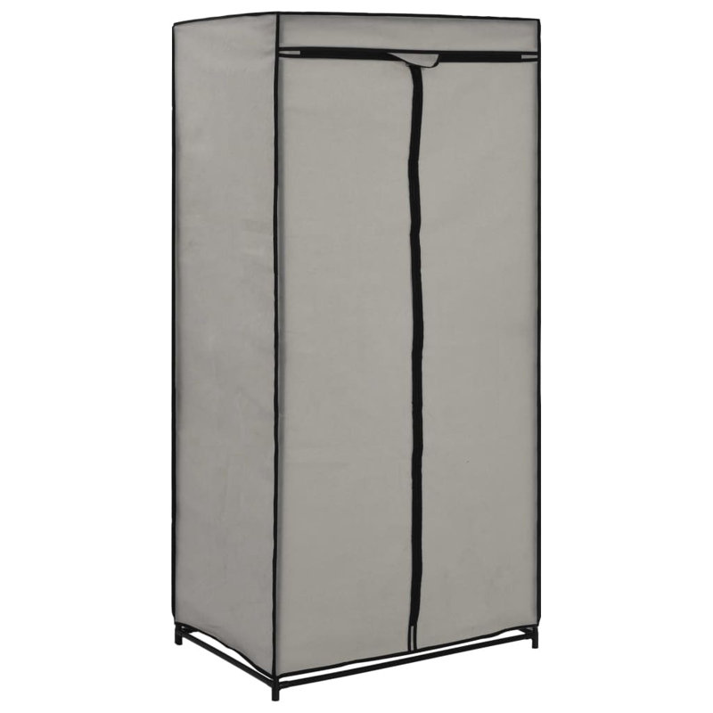 2 Door Wardrobe, Grey