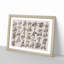 Calligraphy Script by Zheng Xie - Picture Frame Typography Print-55513775-55513776