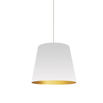 Luminaire suspendu cylindrique surdimensionné à 1 lumière