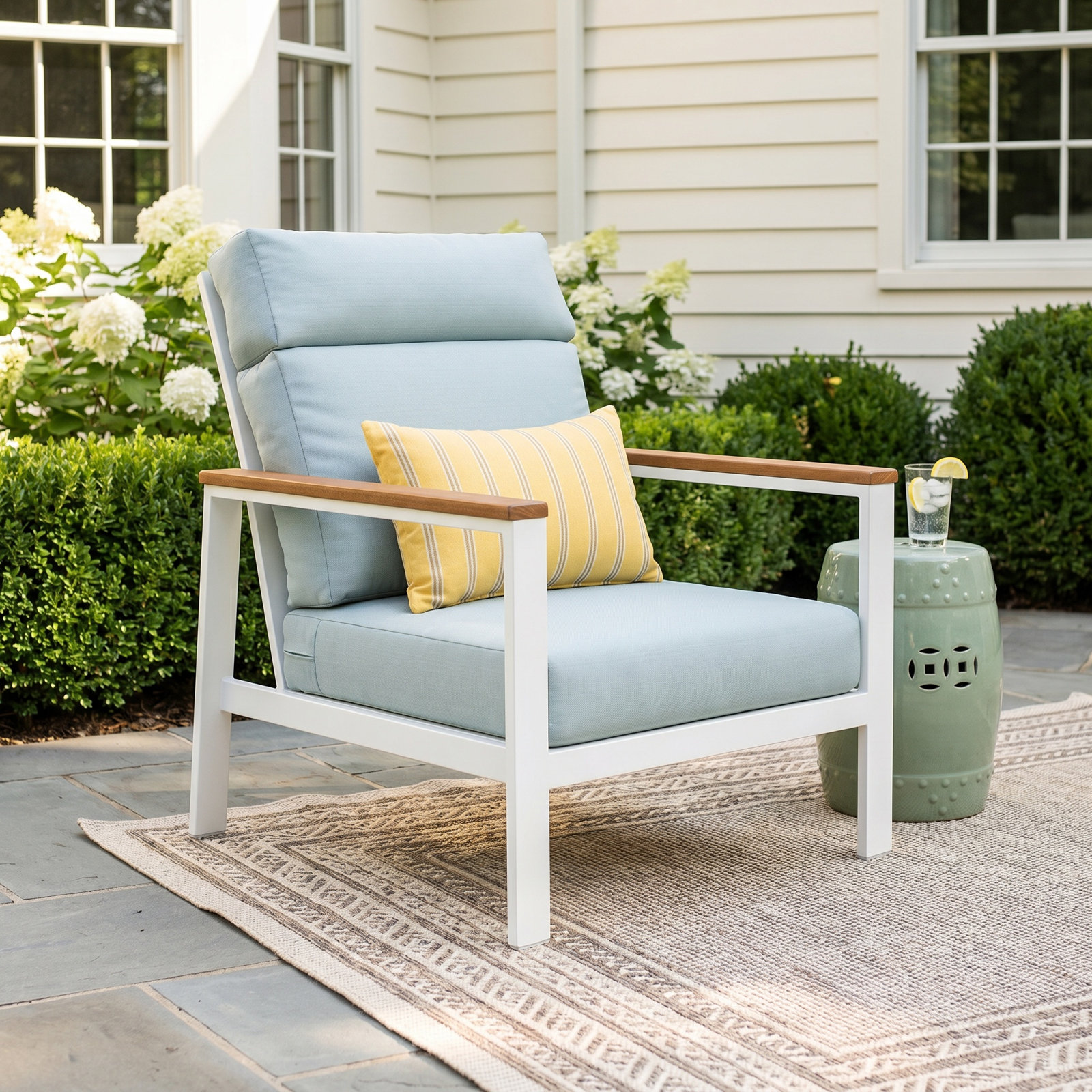 Townsend Sunbrella® Patio Lounge Chair, Bliss Dew