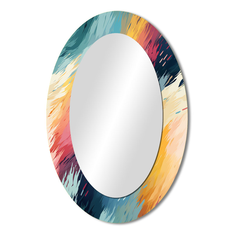 Miroir mural Mid-Century, H 36 po x l 24 po