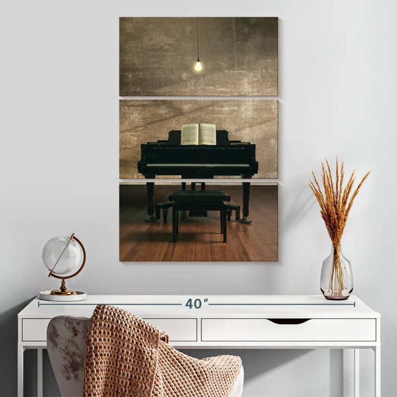 Piano à queue Abarca Shiny, H 32 po x l 20 po