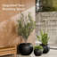 Pot à fleurs globos intérieur / extérieur Kute Nest - noir Tricorn P 12 po (ouverture 7,8 po)-114366456-114366458