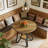 31.5" Small Round Dining Table, Industrial Kitchen Table For 2-4