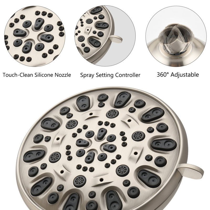 Dual Shower Head Spa System, Brushed Nickel