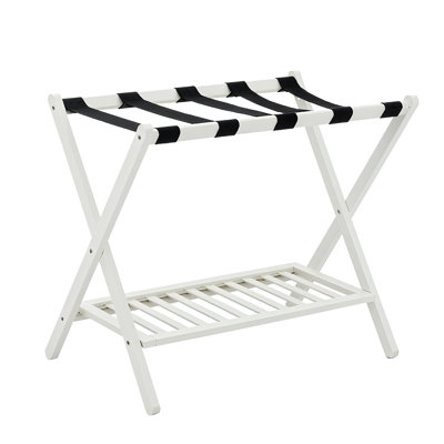 Folding Bamboo Luggage Rack