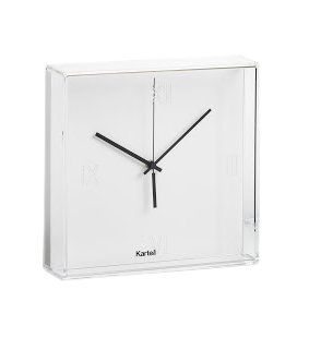 Metal Analog Wall Clock, White