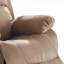 Fauteuil inclinable à mouvement riche brun riche avec repose-pieds, revêtement en tissu