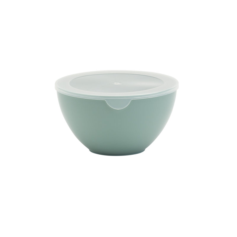 Fern Green 10-Piece Plastic Mixing Bowl Set with Lids